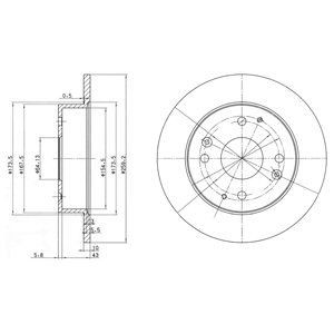 Brake disc DELPHI