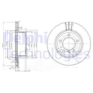 Brake disc DELPHI