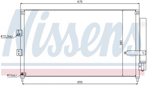 Condenser, air conditioning NISSENS