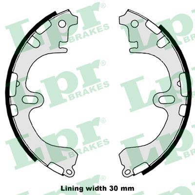 Brake shoe set LPR