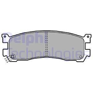 Brake pad set DELPHI