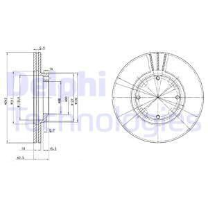 Brake disc DELPHI