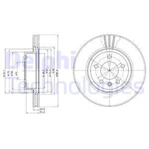 Brake disc DELPHI