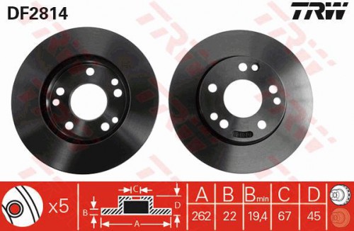 Brake disc TRW