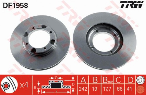 Brake disc TRW