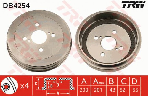 Brake drum TRW