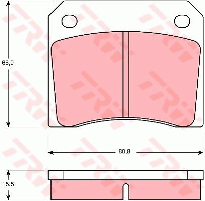 Brake pad set TRW