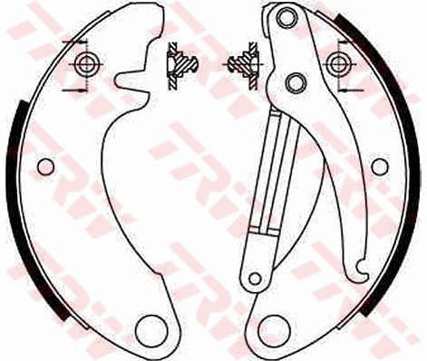 Brake shoe set TRW