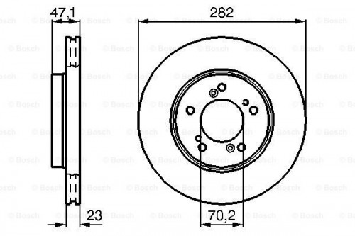 Brake disc BOSCH