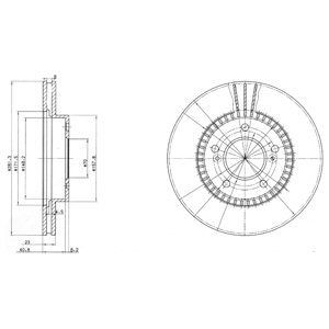 Brake disc DELPHI