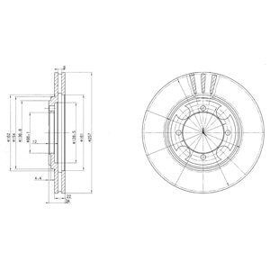 Brake disc DELPHI