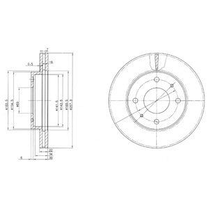 Brake disc DELPHI