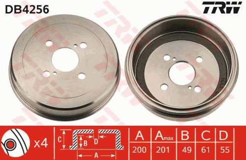 Brake drum TRW