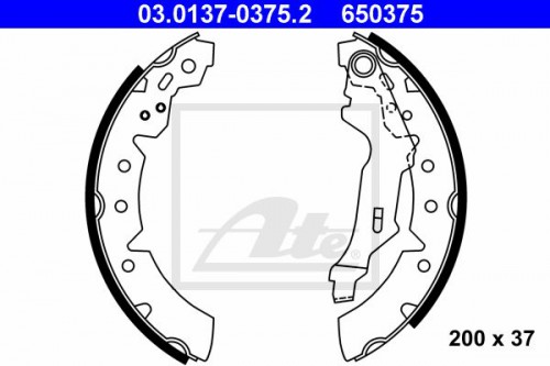 Brake shoe set ATE