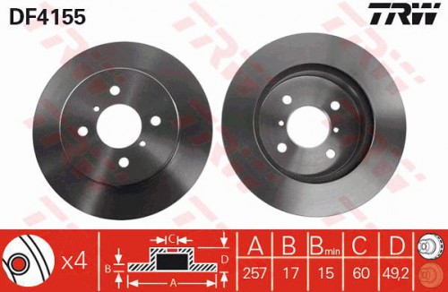 Brake disc TRW