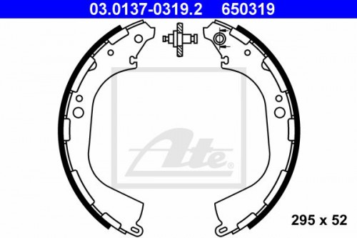 Brake shoe set ATE