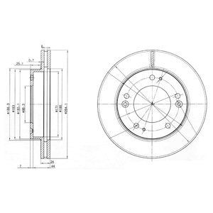 Brake disc DELPHI