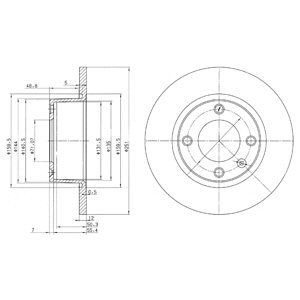 Brake disc DELPHI