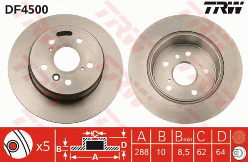 Brake disc TRW