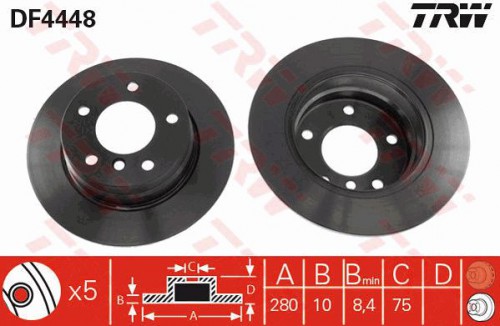 Brake disc TRW