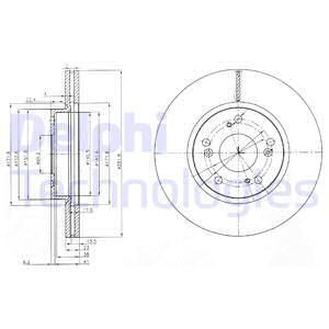 Brake disc DELPHI