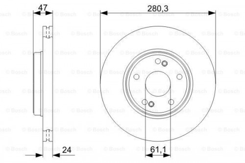 Brake disc BOSCH