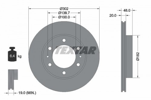 Brake disc TEXTAR