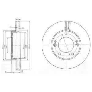 Brake disc DELPHI