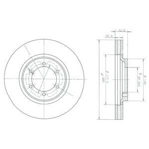 Brake disc DELPHI