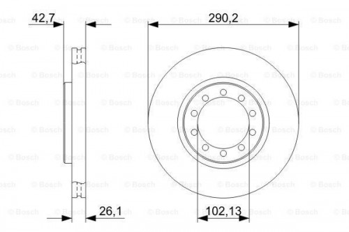 Brake disc BOSCH