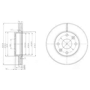 Brake disc DELPHI