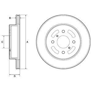 Brake disc DELPHI