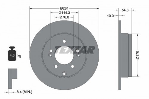 Brake disc TEXTAR