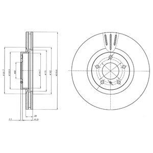 Brake disc DELPHI