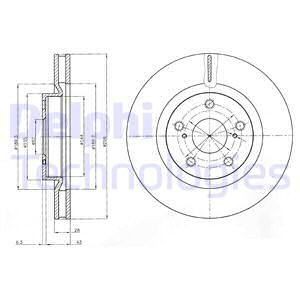 Brake disc DELPHI