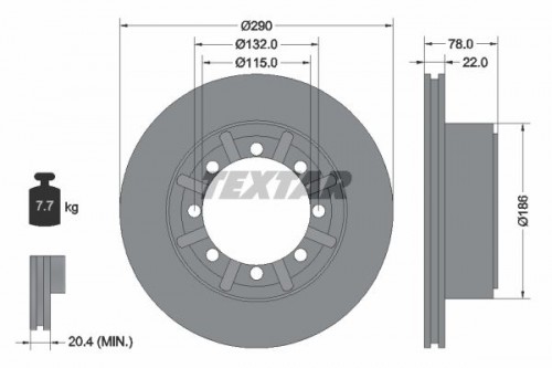 Brake disc TEXTAR