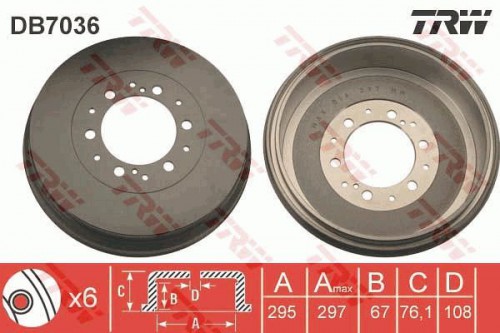 Brake drum TRW