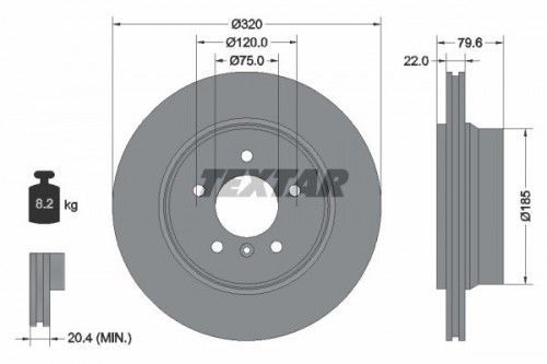 Brake disc TEXTAR