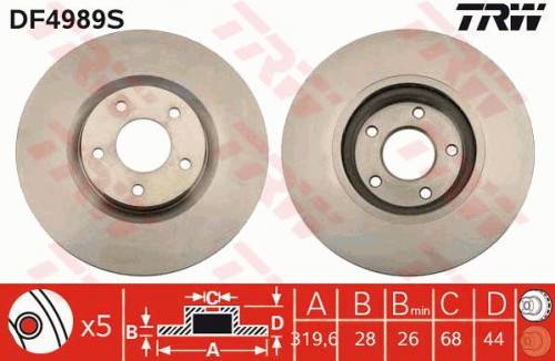 Brake disc TRW