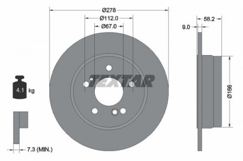 Brake disc TEXTAR