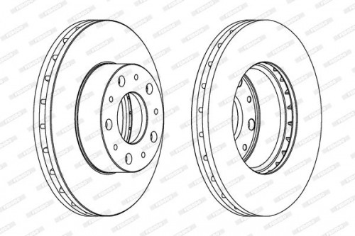 Brake disc FERODO