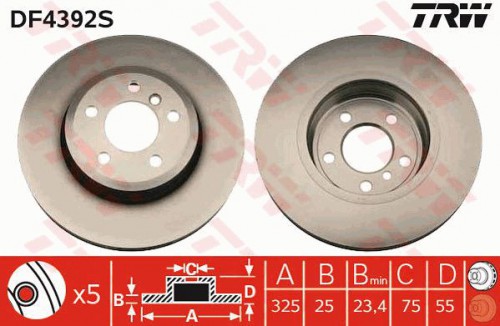 Brake disc TRW