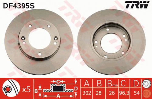 Brake disc TRW