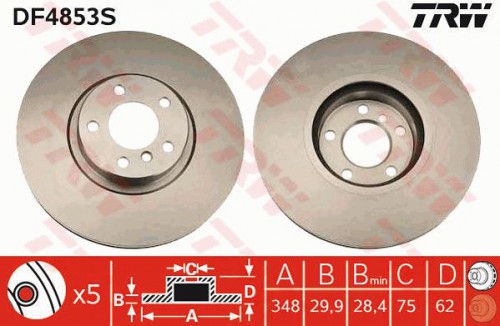 Brake disc TRW