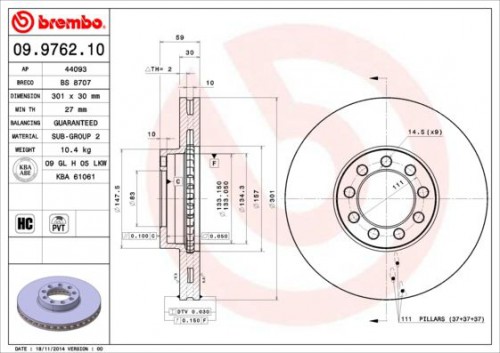 Brake disc BREMBO