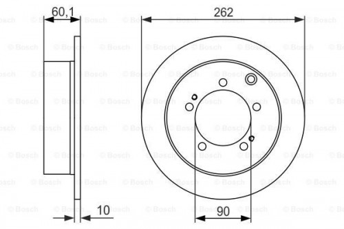 Brake disc BOSCH