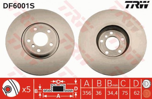 Brake disc TRW