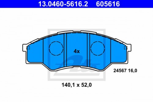 Brake pad set ATE