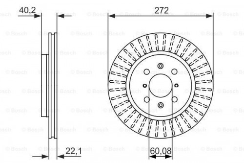 Brake disc BOSCH