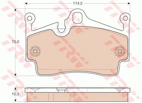 Brake pad set TRW